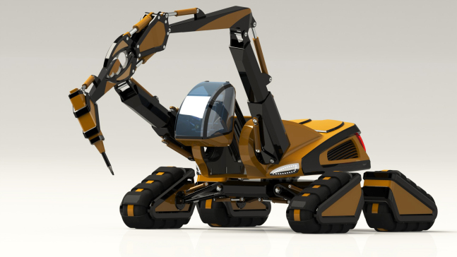 四足履带机器人3D图纸