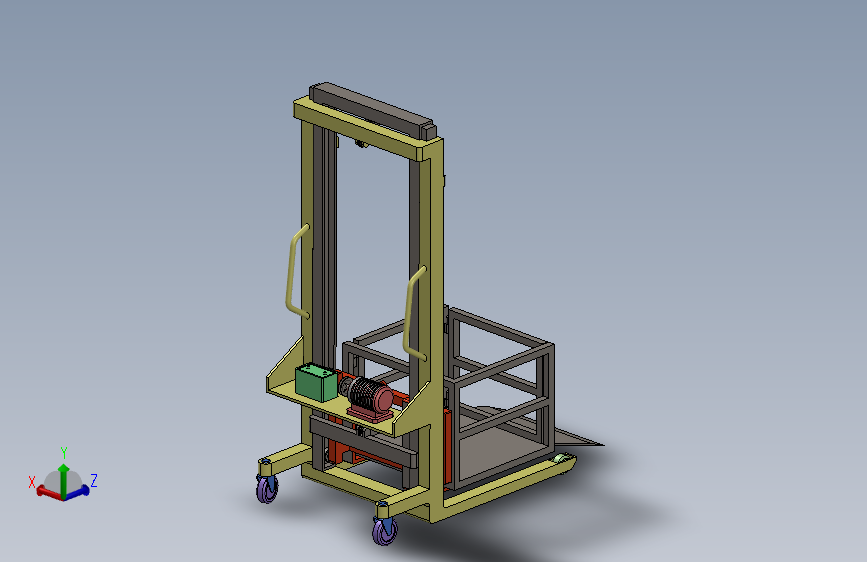 液压双腔动力升降机