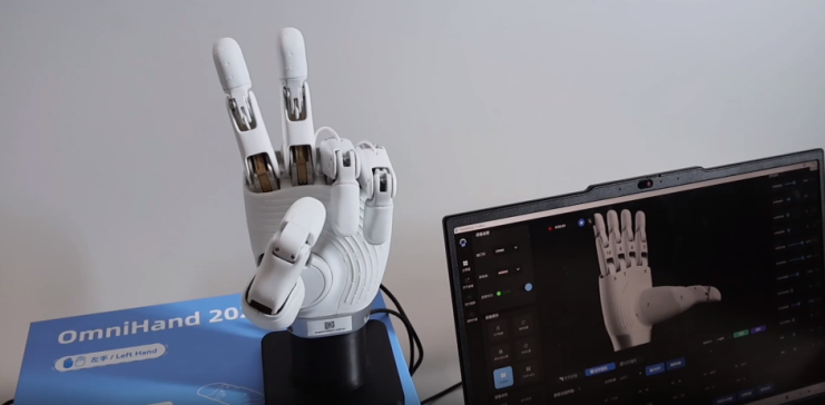 智元OmniHand灵动款机器人灵巧手模型