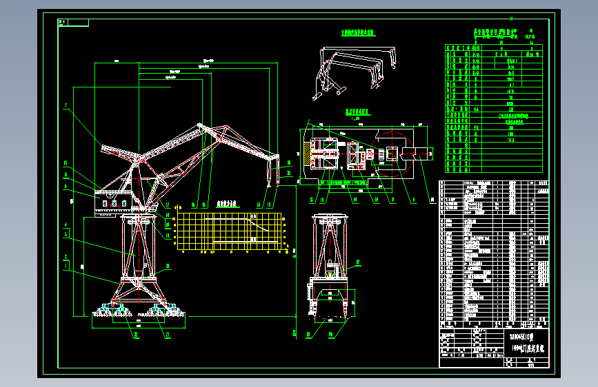 100t门座起重机总图