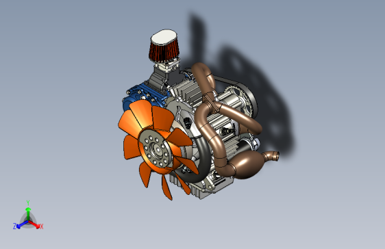 二冲程发动机模型