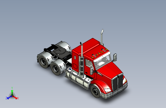 肯沃斯T610卡车三维模型