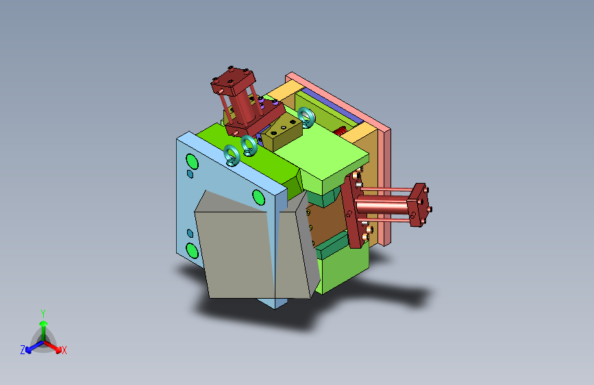汽车空调出风口异形拉芯模具设计