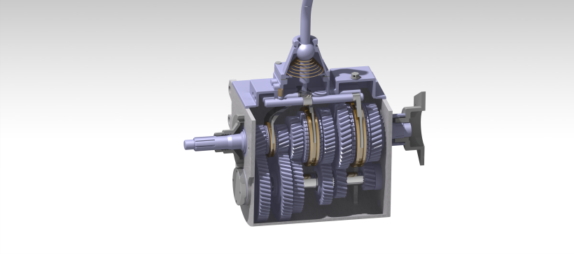 轻型载货汽车变速器设计-中间轴式五档手动【三维SW+CATIA+6张CAD图纸+说明书】