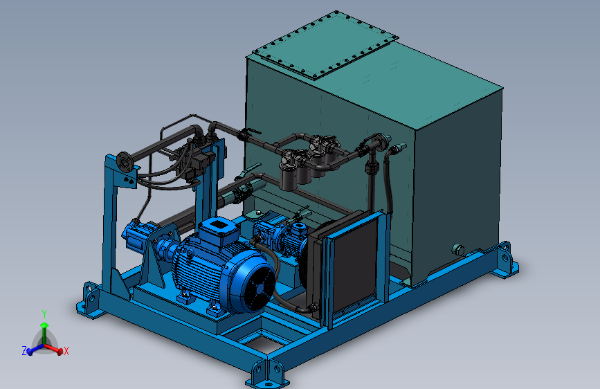 离心铸造机铸管机三维SW模型