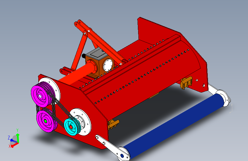 粉粹还田机设计