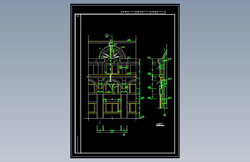 建筑设计院CAD节点大样详图块外墙屋地面防水钢楼梯 (1029)
