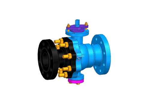 固定球阀三维建模与装配设计（含UG三维图及12张CAD图纸）