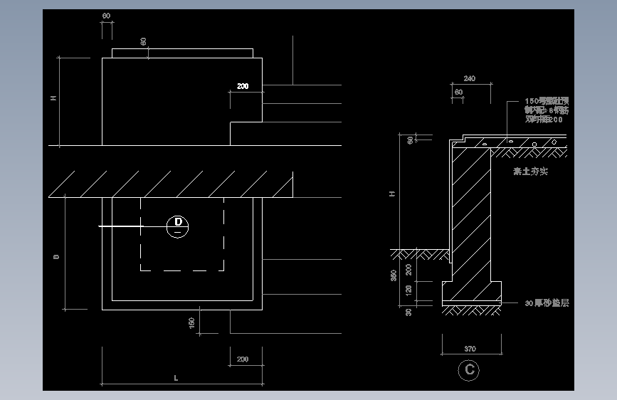 建筑设计院CAD节点大样详图块外墙屋地面防水钢楼梯 (1095)