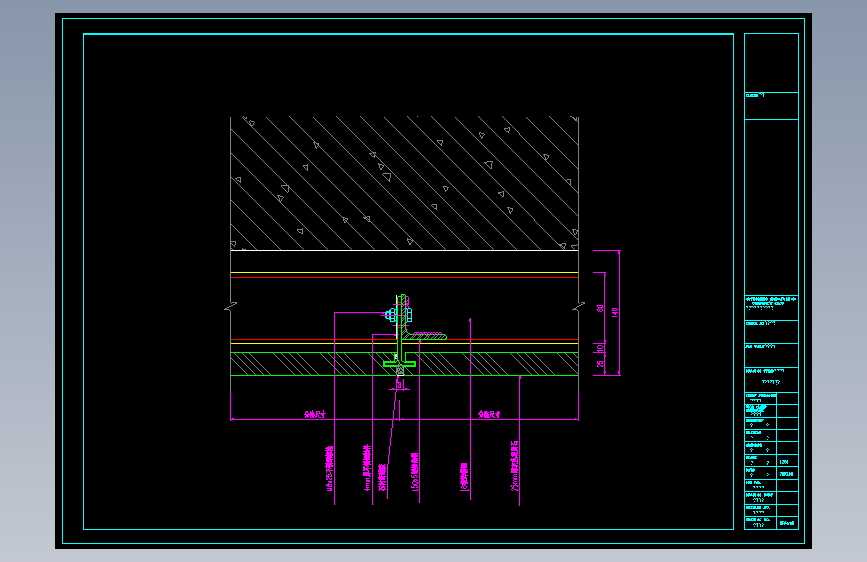 节点大样详图块外墙屋地面防水钢楼梯结构 (98)
