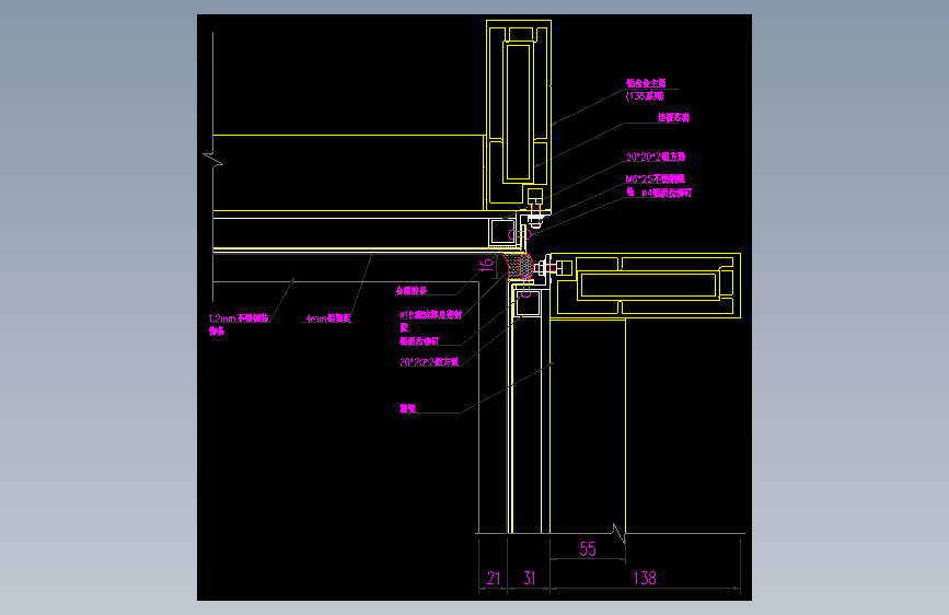 节点大样详图块外墙屋地面防水钢楼梯结构 (102)