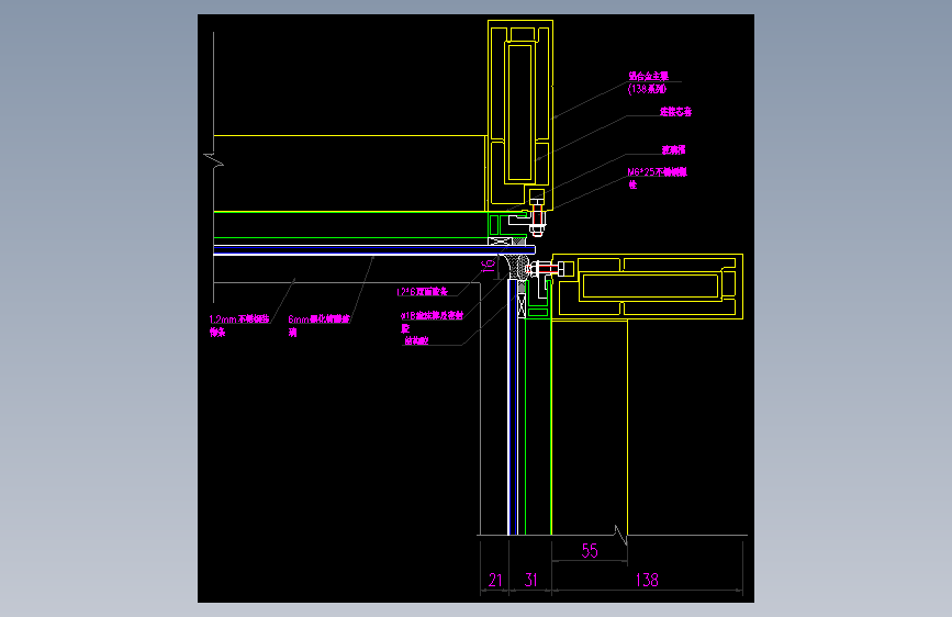 节点大样详图块外墙屋地面防水钢楼梯结构 (103)