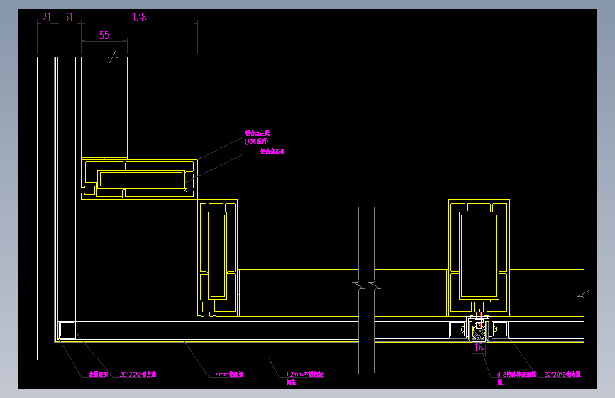 节点大样详图块外墙屋地面防水钢楼梯结构 (104)