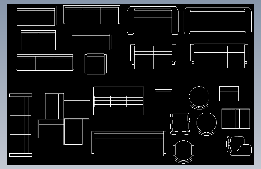 沙发椅子平面图