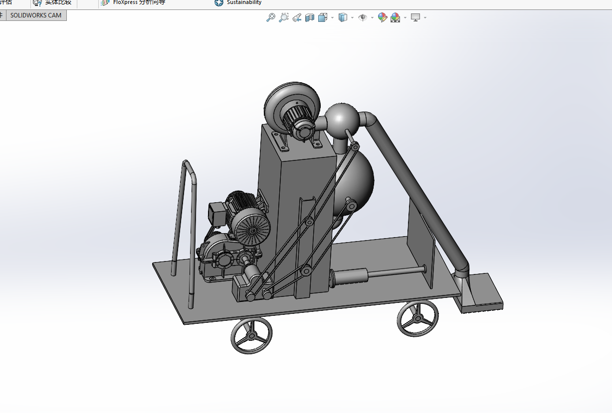 一种落叶清扫处理的机械结构设计【三维图】644575