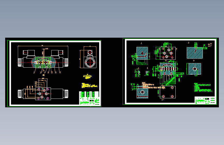 电磁换向阀6通径H型5凸肩