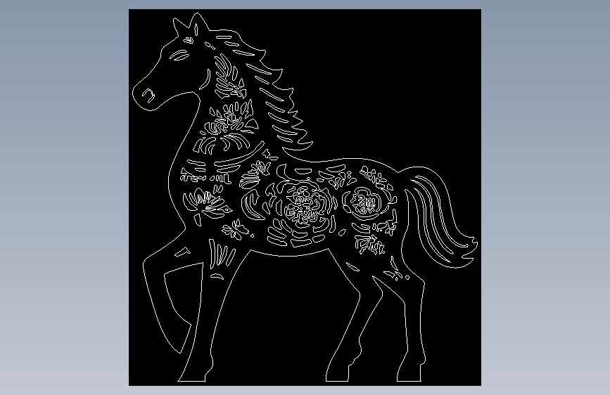 马-激光切割图