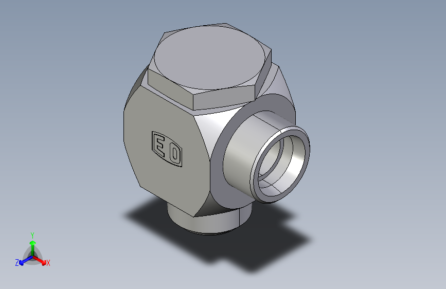 高压铰接式90度接头WH30SMKDSOMD.igs