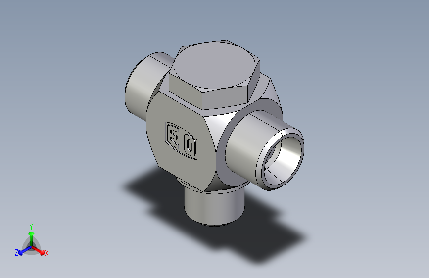 高压铰接式三通接头TH10LMKDSOMD.igs