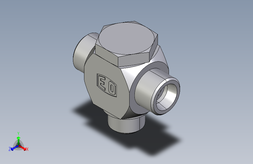 高压铰接式三通接头TH12SMKDSOMD.igs