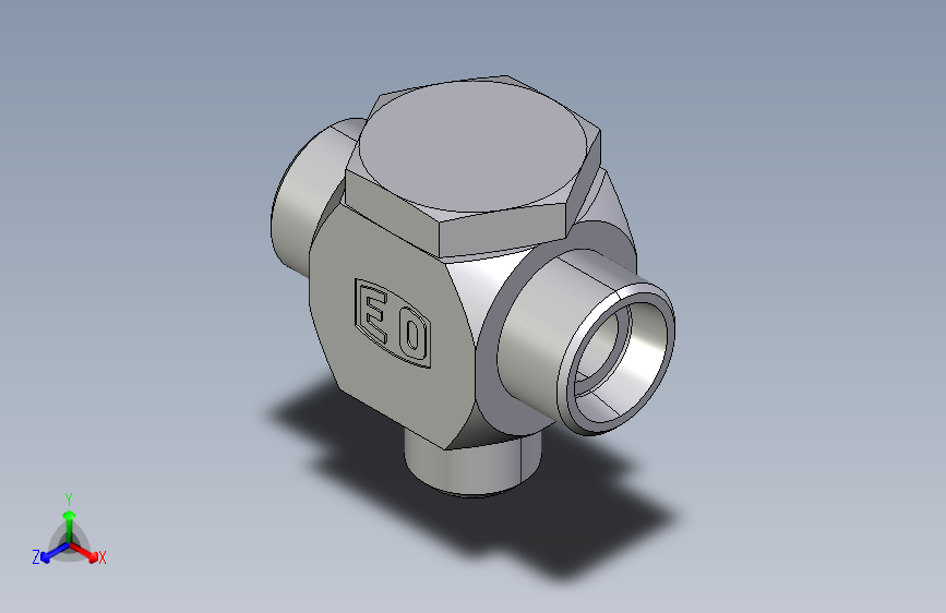 高压铰接式三通接头TH15LMKDSOMD.igs