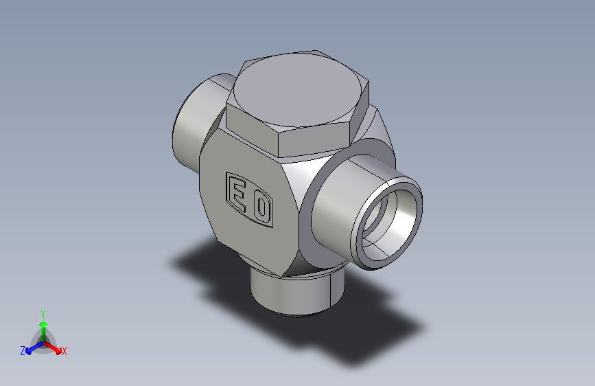 高压铰接式三通接头TH16SMKDSOMD.igs
