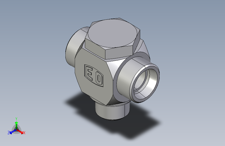 高压铰接式三通接头TH18LRKDSOMD.igs