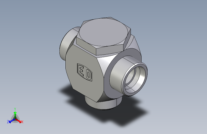 高压铰接式三通接头TH30SRKDSOMD.igs