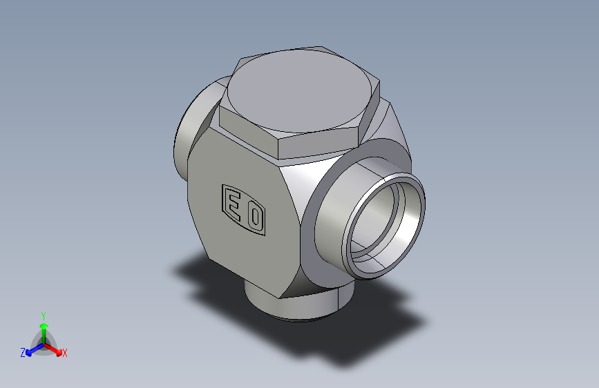 高压铰接式三通接头TH35LRKDSOMD.igs