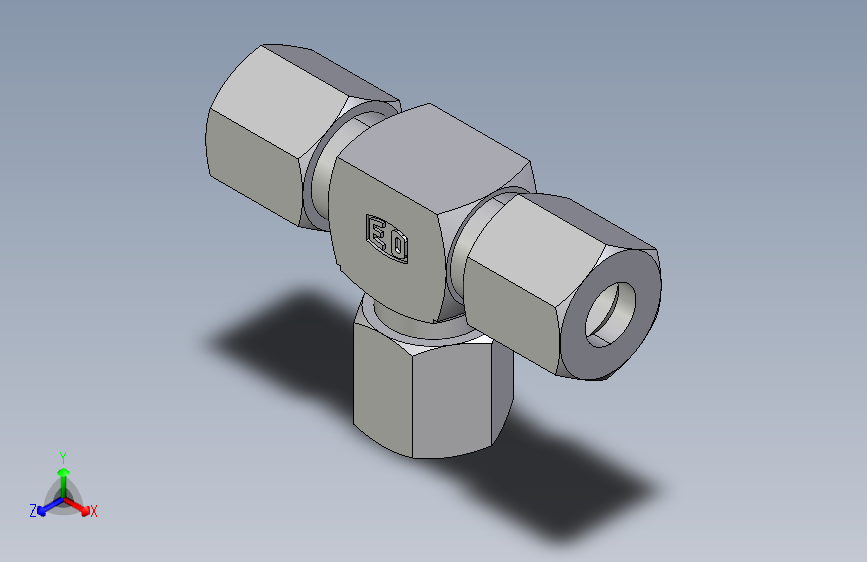 三通接头T06LL.igs