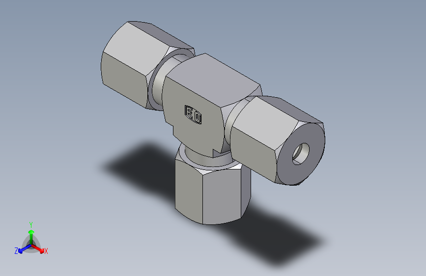 三通接头T06S.igs