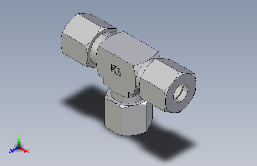 三通接头T08L.igs