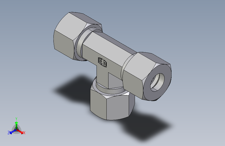 三通接头T12S.igs