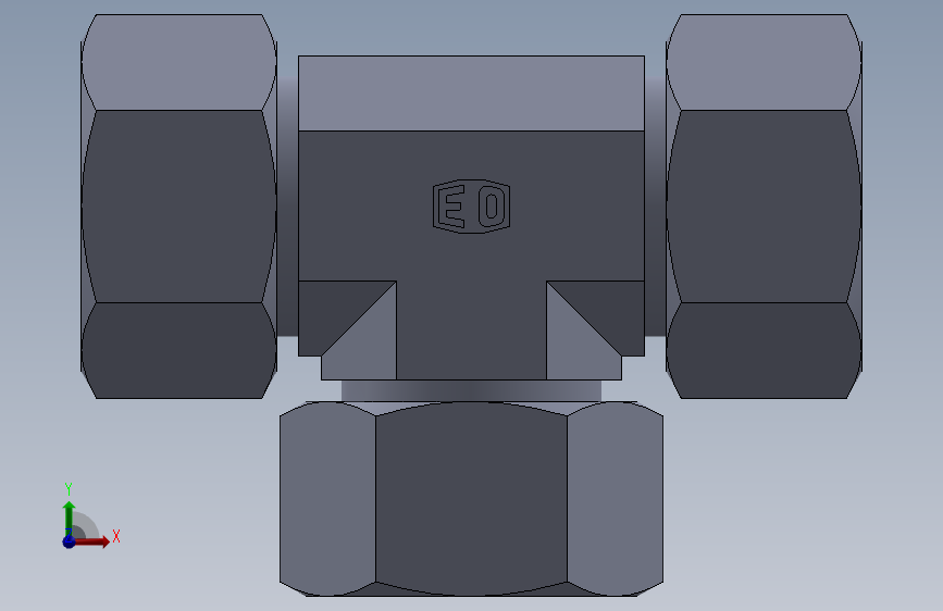 三通接头T25S.SLDPRT