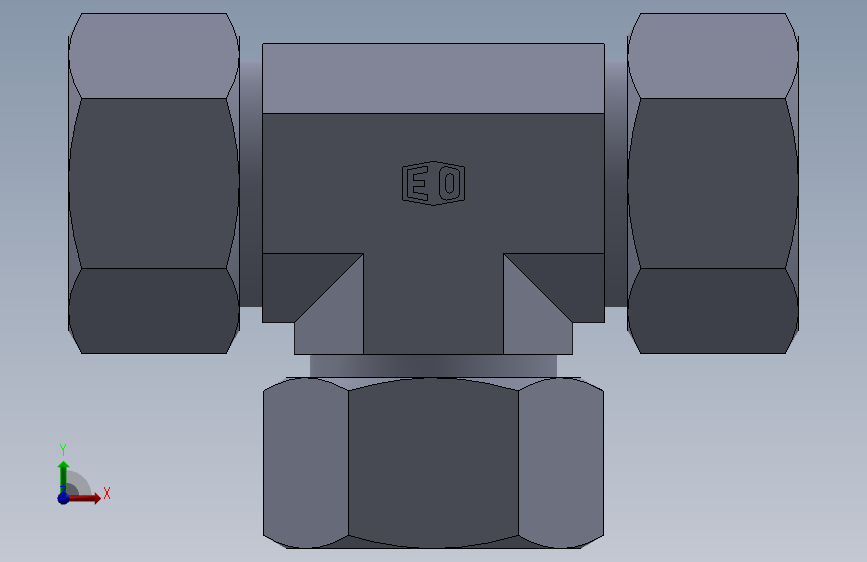 三通接头T30S.SLDPRT