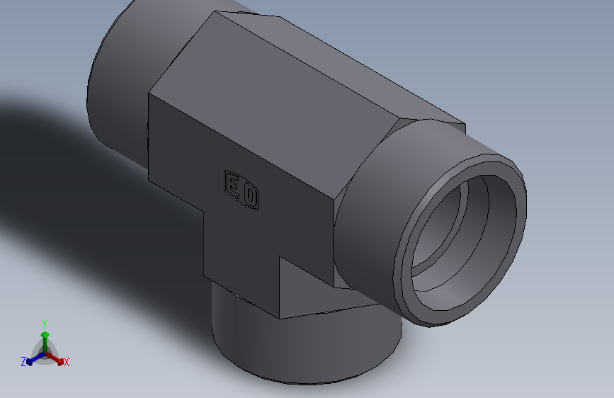 三通接头T30SCFX.SLDPRT