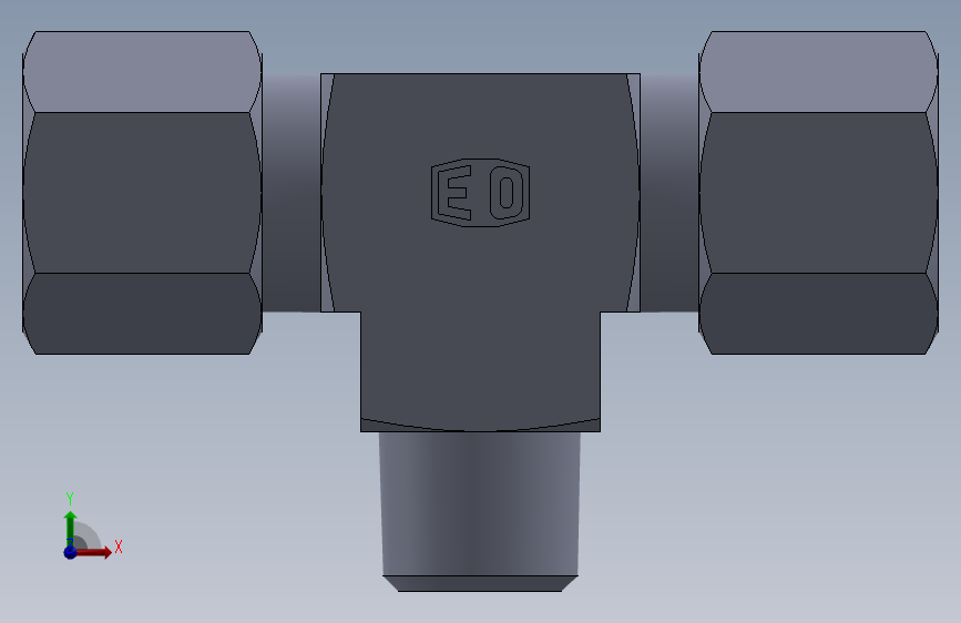 三通接头-英制锥螺纹TE08LLR.SLDPRT