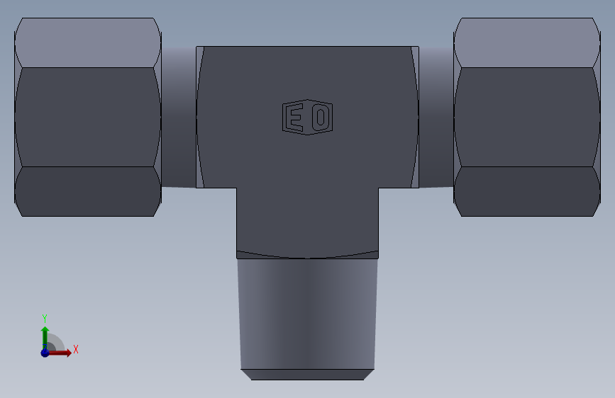三通接头-英制锥螺纹TE08LR.SLDPRT