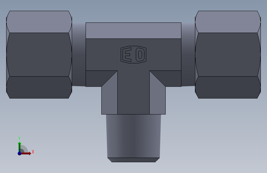三通接头-英制锥螺纹TE08SR.SLDPRT