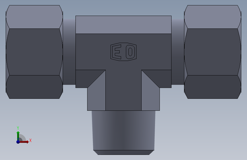 三通接头-英制锥螺纹TE12LR.SLDPRT