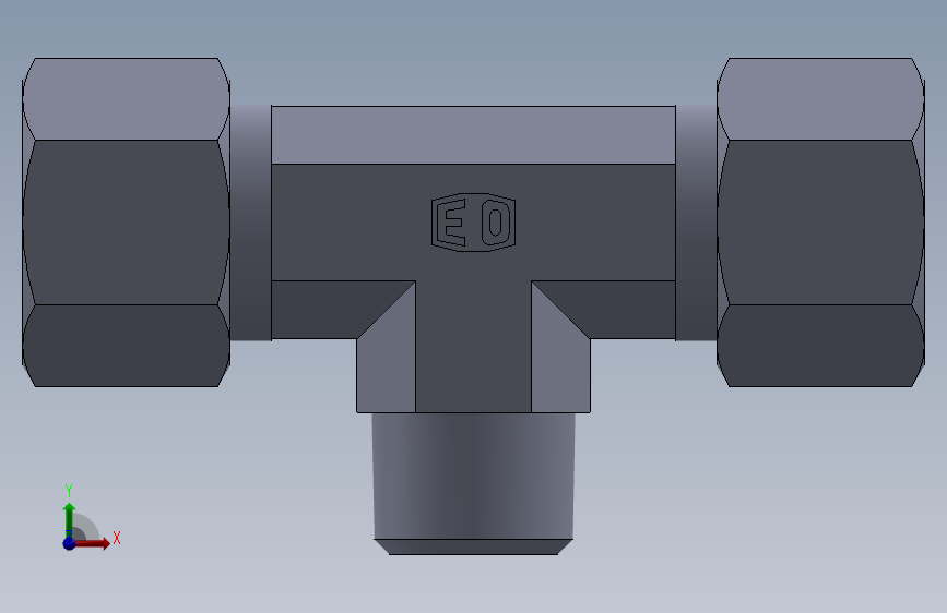 三通接头-英制锥螺纹TE12SR.SLDPRT