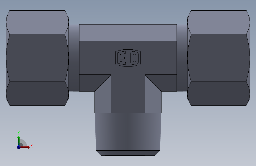 三通接头-英制锥螺纹TE14SR.SLDPRT
