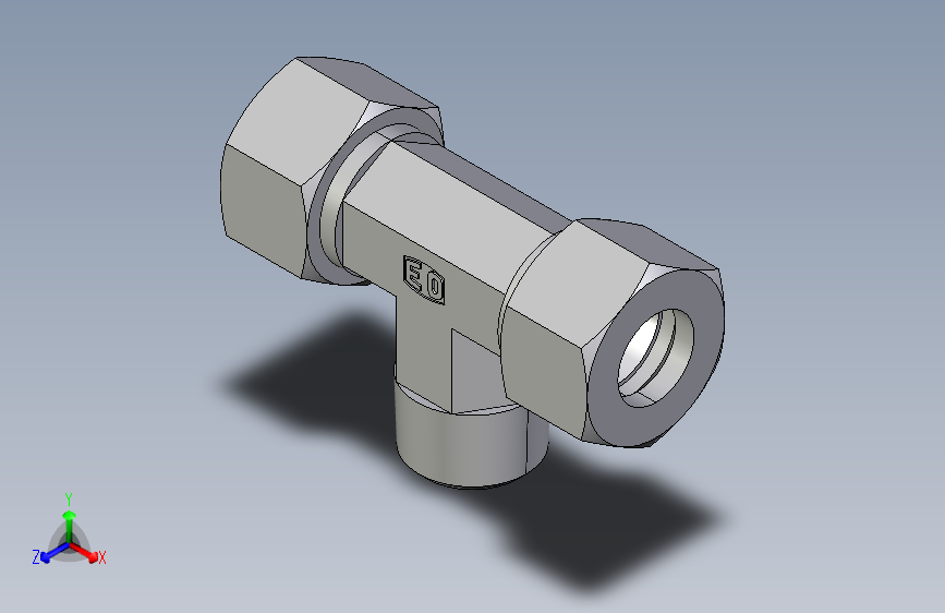 三通接头-英制锥螺纹TE15LR.igs