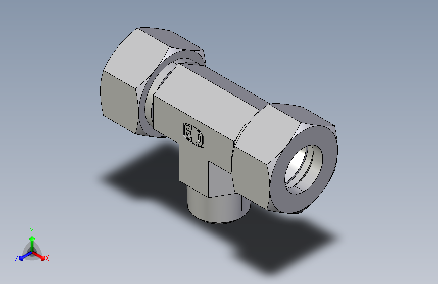三通接头-英制锥螺纹TE18LR.igs