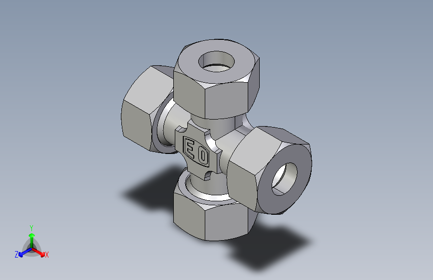 四通接头K18LCF.igs