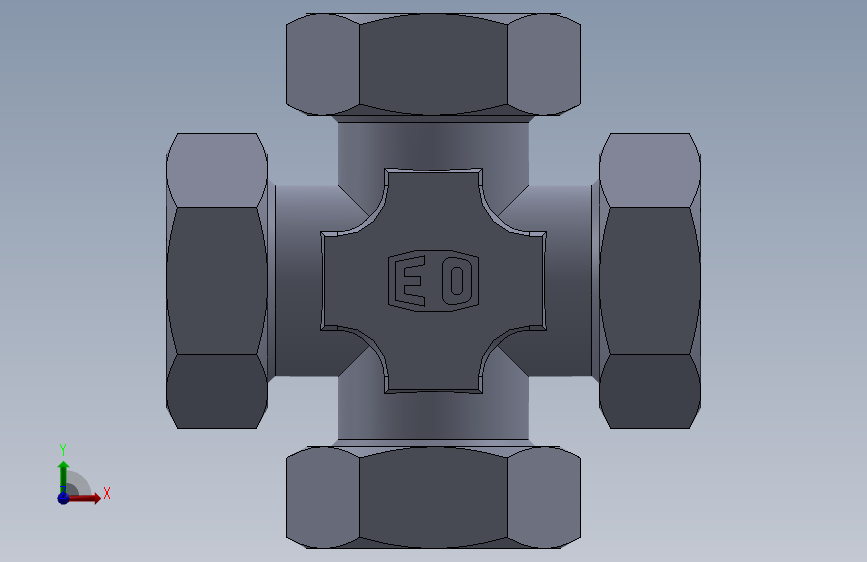 四通接头K42LCF.SLDPRT