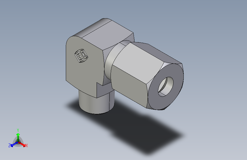 弯接头英制锥螺纹WE06LR.igs