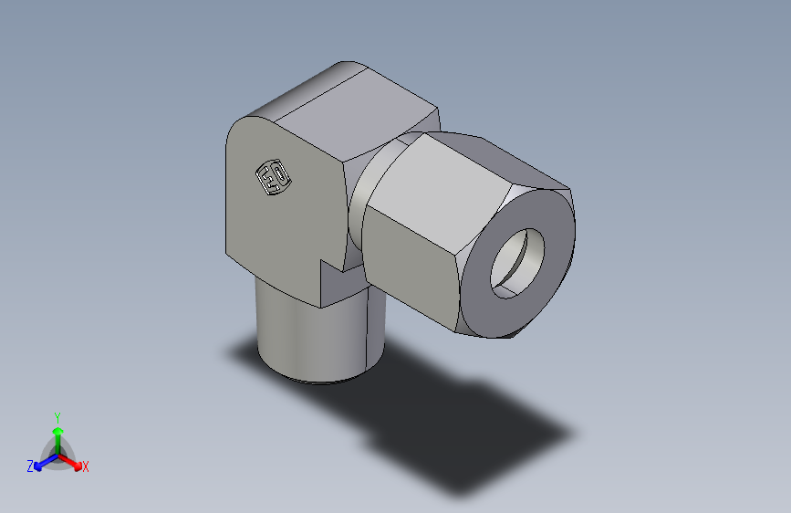 弯接头英制锥螺纹WE08LR.igs