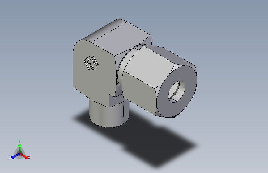 弯接头英制锥螺纹WE08SR.igs
