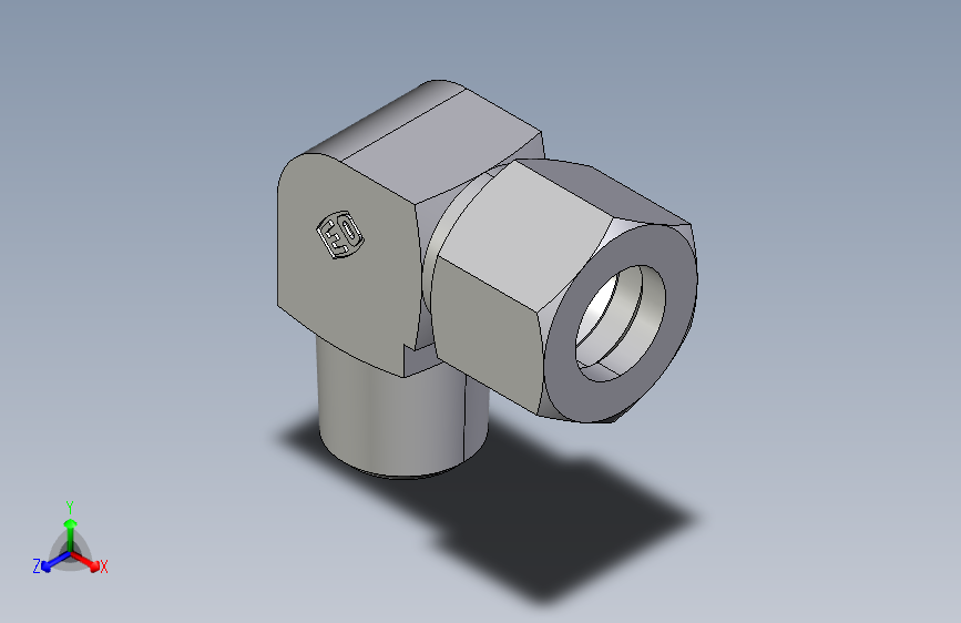 弯接头英制锥螺纹WE10LLR.igs